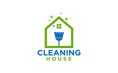 Logo House Cleaning Service company design template