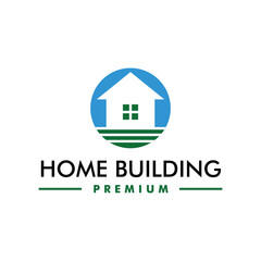 Home building, house and residential logo design vector