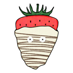 White chocolate covered strawberry 
