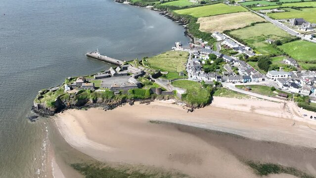 Historic Duncannon Fort impressive defences protecting Waterford Harbour for hundreds of years a popular tourist destination on The Hook Peninsula Co. Wexford Ireland on a warm summer day