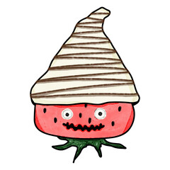 White chocolate covered strawberry 