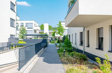 Moderne Neubausiedlung in Deutschland