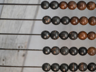 vintage und old school abacus in room