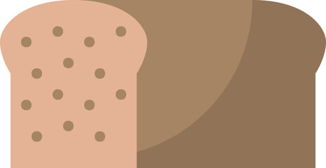 Bakery flat icon. Sweets icon simple style.