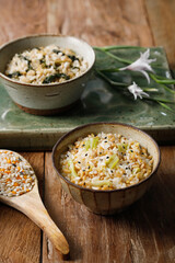 lentil soup with herbs and spices