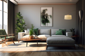 living room aesthetics Made with Generative AI