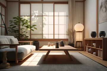 Fototapeta na wymiar living room aesthetics Made with Generative AI