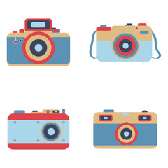 Retro Camera Illustration. For element design.Vector pro
