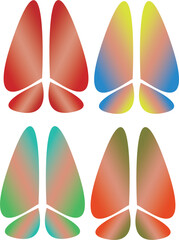 set of colorful shapes