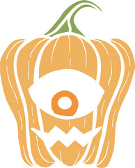 pumpkin head10 solid color clipart for halloween party celebration and decoration