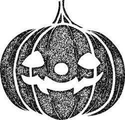 pumpkin head04 stamp clipart  for halloween party celebration and decoration