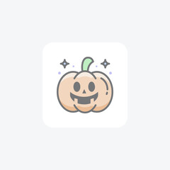 Scary Hallow Pumpkin Awesome Filled Icon