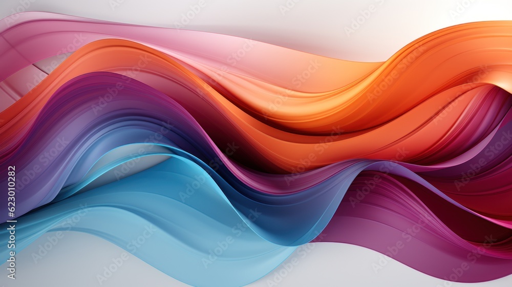 Poster abstract colorful wave background, abstract background with waves. organic lines as abstract wallpap