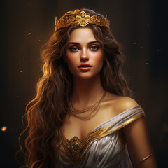Greek Princess. Alcmena from 
Mycenae, Zeus Lover. Greek Mythology - AI Generated