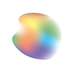 レインボーのグラデーション素材