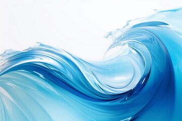 Abstract marine background with smooth blue lines full screen
