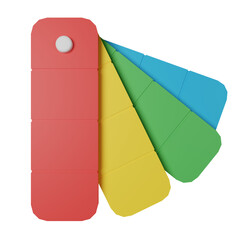 color palette 3d icon illustration
