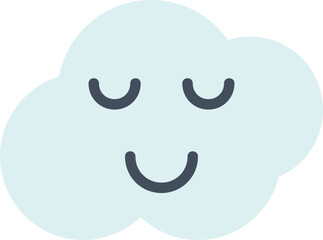 Cloud flat icon. Weather icon simple style.