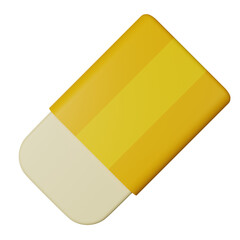 eraser 3d icon illustration