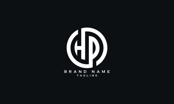 DHP, PHD, HDP, HPD, Abstract initial monogram letter alphabet logo design