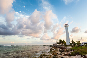 Fototapeta premium Beautiful Mahahual beach in Mexico