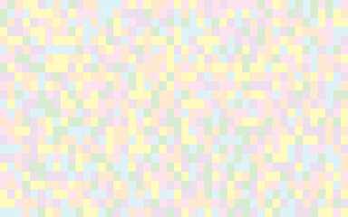 Abstract pixel pattern with vibrant colors and geometric shapes. Modern, minimalistic design for versatile use in various creative projects.Trendy and eye-catching, perfect for digital art, background