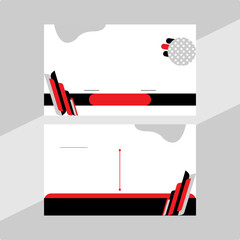 Vector Modern Creative and Clean Business Card Template.
