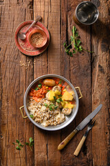 rice with vegetables and meat