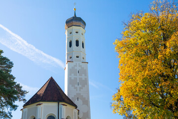 Germany, Bavaria, Schwangau, town, church