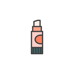 Glue stick filled outline icon
