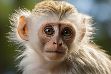 Monkey Headshot. Generative AI