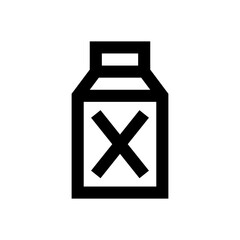harmful substances line icon