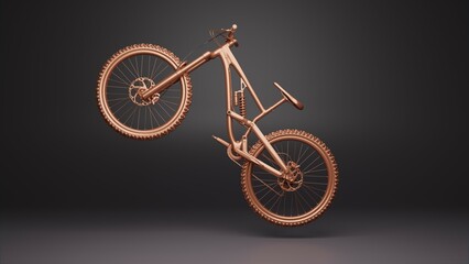 Bike modern 3d illustration. Concept art