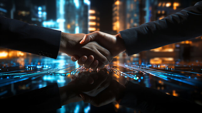 Handshake of businessmen