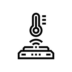 temperature sensor line icon