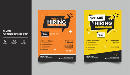 We are hiring Job vacancy flyer poster template design,
Modern We are hiring advertisement Recruitment Poster,
job flyer design vector
