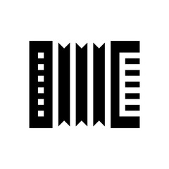 accordion glyph icon