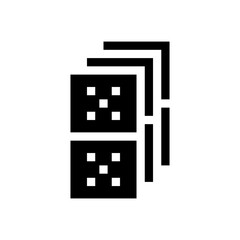 dominoes glyph icon