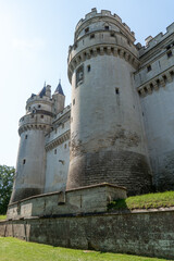 Fototapeta na wymiar Das Schloss Pierrefonds bei Compiegne