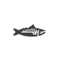 Sardine fish vector icon