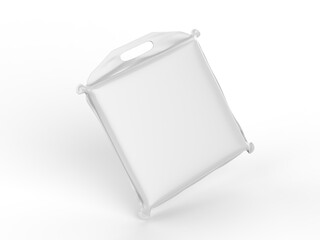 Vinyl Stadium Cushion Template, 3d illustration.