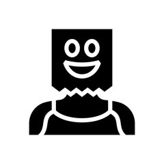 anonymous woman glyph icon