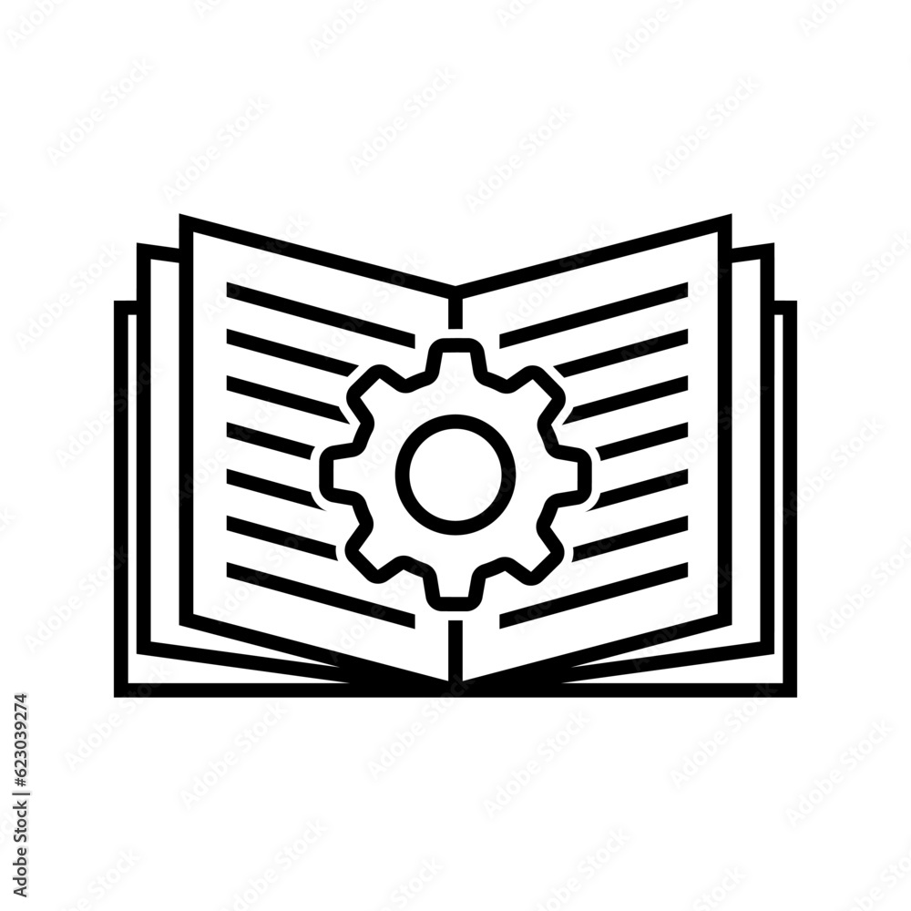 Poster document vector icon. technical documentation illustration sign. manual symbol.