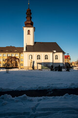 Kostel sv. Marka church in Karvina city in Czech republic - obrazy, fototapety, plakaty
