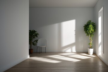 Fototapeta premium Aesthetic white interior