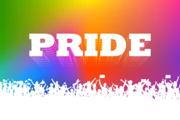 Fototapeta premium Rainbow colored background showing LGBT support for Lesbian, Gay, Bisexual and Transgender community