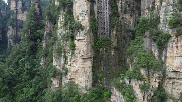 Zhangjiajie National Park, China. Bailong Sky Elevator.