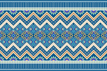 Ikat seamless pattern background. Traditional pattern. Ikat Aztec tribute. Seamless fabric pattern, bedsheet, table cover sheet, bag design.