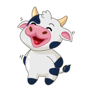 happy cow cartoon