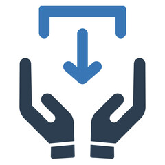 File download hand icon